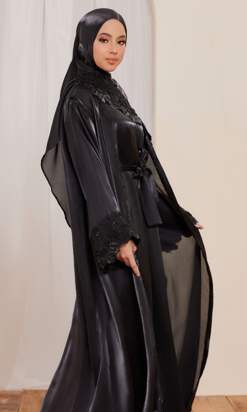 Mahreen Dress in Rich Black